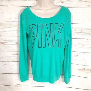PINK Victoria's Secret Graphic Mesh Top